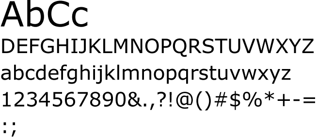 verdana